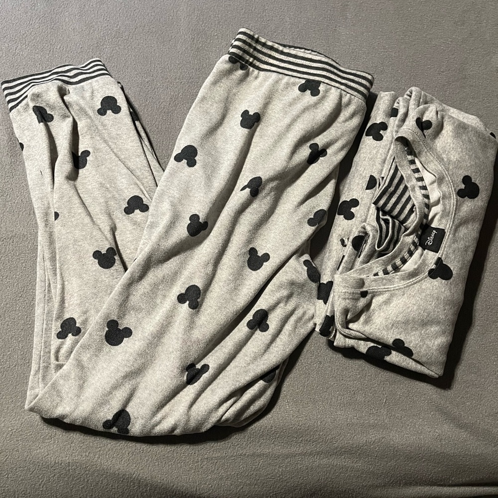 Mickey Mouse pajamas grey size large